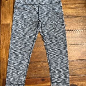 90 Degree By Reflex Kids Gray Space-Dye Leggings